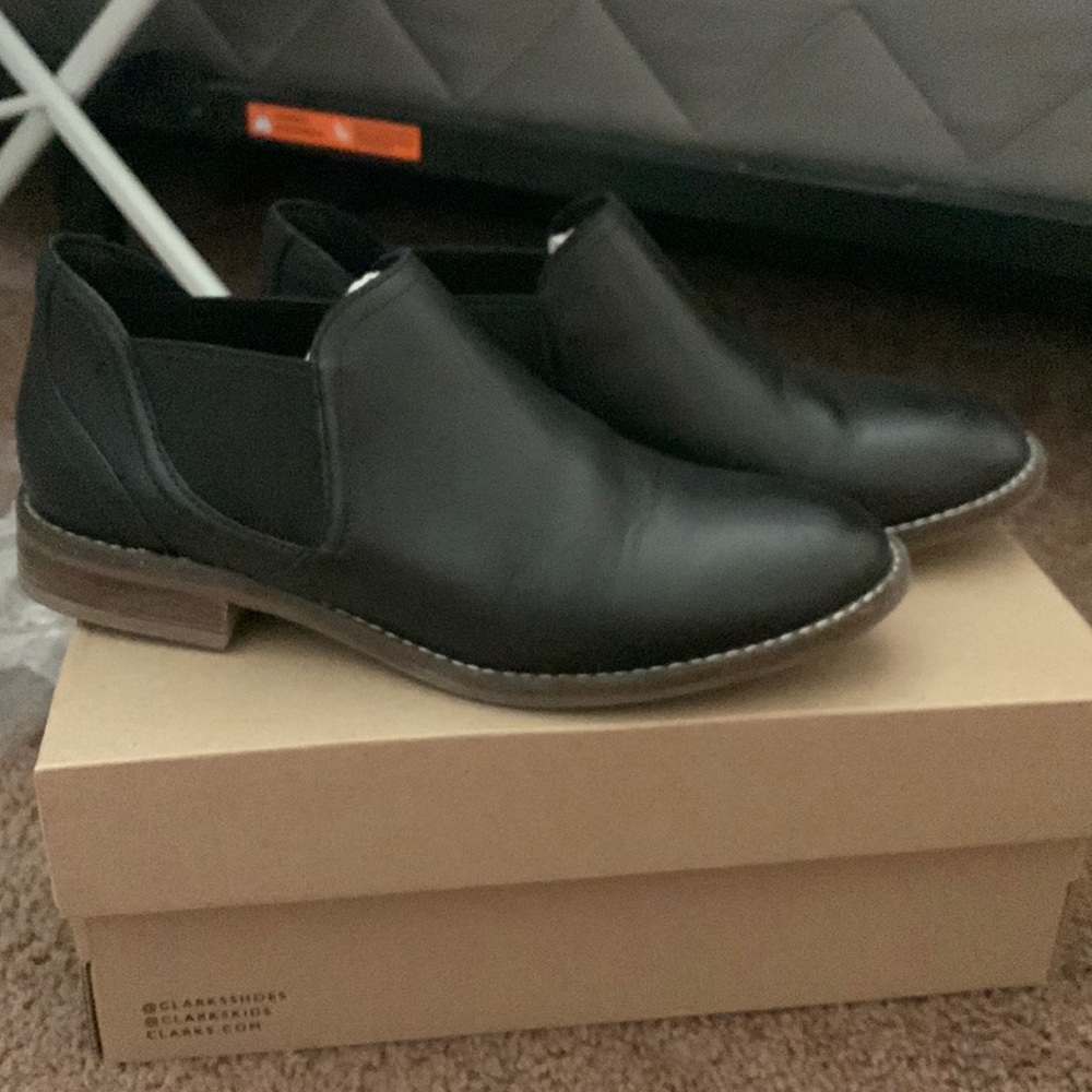 Clarks Black bootie